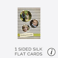 1 Sided Silk Card