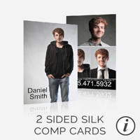 2 Sided Silk Compcards"